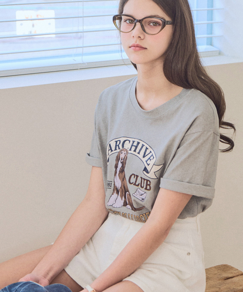 SLOWLOLLI(スローローリ)の「Archive dying t-shirt_3 Colors(Tシャツ/カットソー・レディース・チャコール/グレー/ホワイト・FREE)」の8枚目の写真