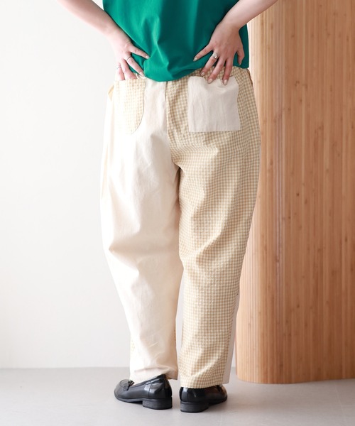 Emago(イマゴ)の「EMAGO かくかく花刺繍パンツ(その他パンツ・レディース・ブラック/アイボリー・FREE)」の19枚目の写真