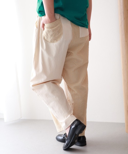Emago(イマゴ)の「EMAGO かくかく花刺繍パンツ(その他パンツ・レディース・ブラック/アイボリー・FREE)」の7枚目の写真