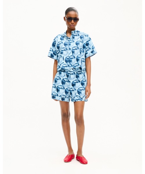 KENZO（ケンゾー）の「'KENZO Apple pop' ショートスリーブ シャツ イン コットン（シャツ/ブラウス・レディース・ブルー系その他・36/34）」の4枚目の写真