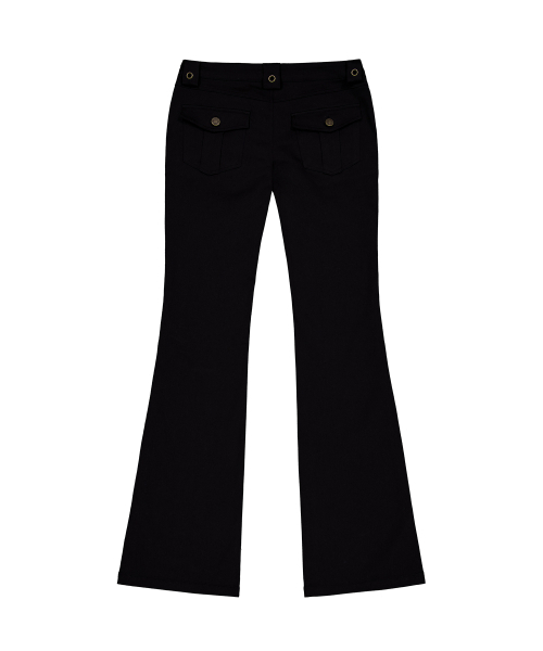 EYEER(イワイイアル)の「Low Rise Zip Pocket Boots-Cut Pants - Black(その他パンツ・レディース・その他・SMALL/MEDIUM)」の3枚目の写真