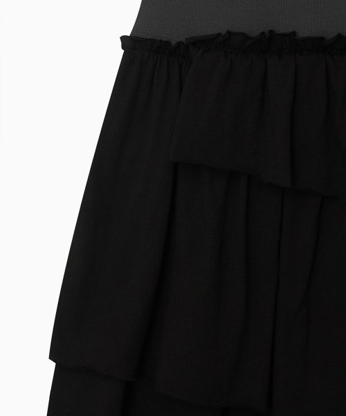 OHESHIO（オヘシオ）の「SHIRRING LAYERED DRESS, CHARCOAL（ワンピース・レディース・その他・FREE）」の12枚目の写真