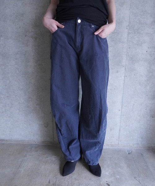 LCDC TM（エルシーディーシーティーエム）の「DISTRESSED CURVED PANTS（その他パンツ・レディース・Navy・S）」の14枚目の写真