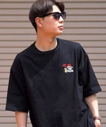 Leyline（レイライン）の「【Leyline】Beer break tee / ビール好きグランマ 刺繍 ビッグシルエットT（Tシャツ/カットソー）」