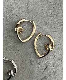 ツイストフープピアス