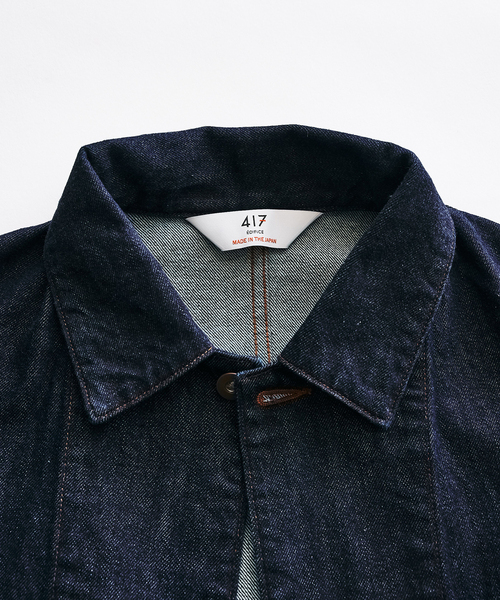 417 EDIFICE(フォーワンセブンエディフィス)の「LE JAPON OKAYAMA ジャケット TYPE.2(デニムジャケット・メンズ・ネイビー/ブラック/チョコ・LARGE/MEDIUM)」の9枚目の写真
