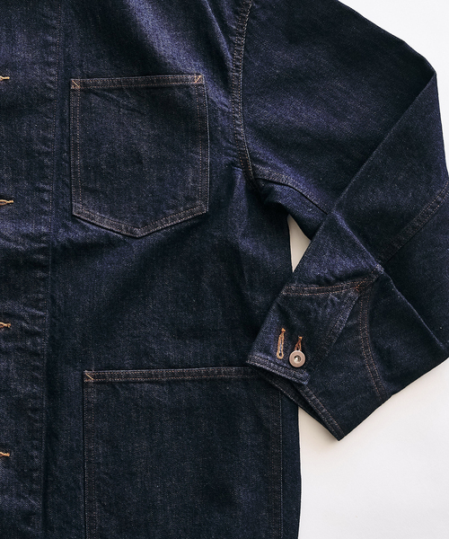 417 EDIFICE(フォーワンセブンエディフィス)の「LE JAPON OKAYAMA ジャケット TYPE.2(デニムジャケット・メンズ・ネイビー/ブラック/チョコ・LARGE/MEDIUM)」の11枚目の写真