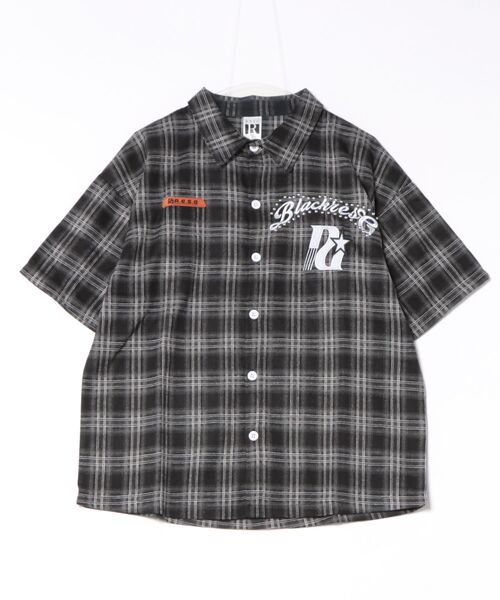 SPINNS(スピンズ)の「オンブレチェックシャツ/半袖/ストリートスターロゴ/バックロゴ(シャツ/ブラウス・メンズ・ブラック・ONESIZE)」の12枚目の写真