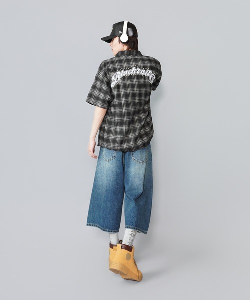 SPINNS(スピンズ)の「オンブレチェックシャツ/半袖/ストリートスターロゴ/バックロゴ(シャツ/ブラウス・メンズ・ブラック・ONESIZE)」の10枚目の写真