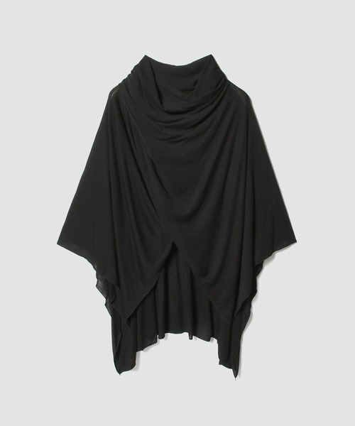 ESTNATION（エストネーション）の「GOOD PEOPLE GOOD STITCHING GOOD PRODUCT for ESTNATION / ケープニット（カーディガン/ボレロ・レディース・アイボリー/ブラック・FREE）」の2枚目の写真