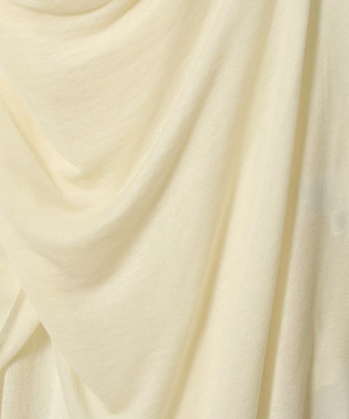 ESTNATION（エストネーション）の「GOOD PEOPLE GOOD STITCHING GOOD PRODUCT for ESTNATION / ケープニット（カーディガン/ボレロ・レディース・アイボリー/ブラック・FREE）」の4枚目の写真