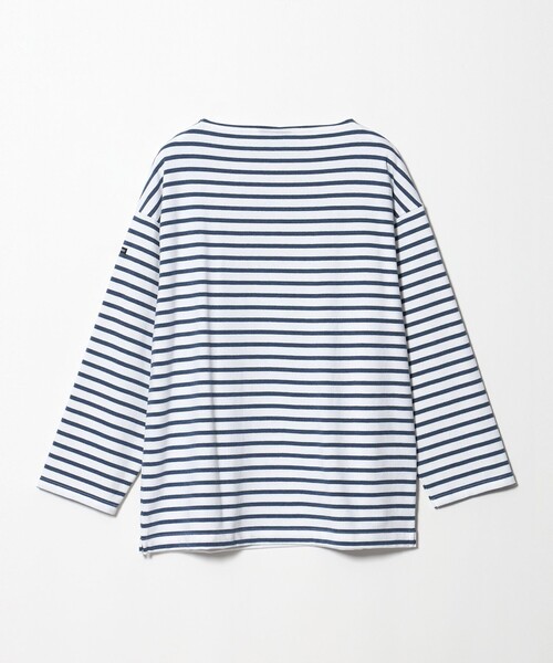 SAINT JAMES(セントジェームス)の「<SAINT JAMES> OUESSANT LOOSE II/ボーダー ウェッソン ルーズ II(Tシャツ/カットソー・メンズ・ネイビー/ライトグレー・4/5/6)」の3枚目の写真