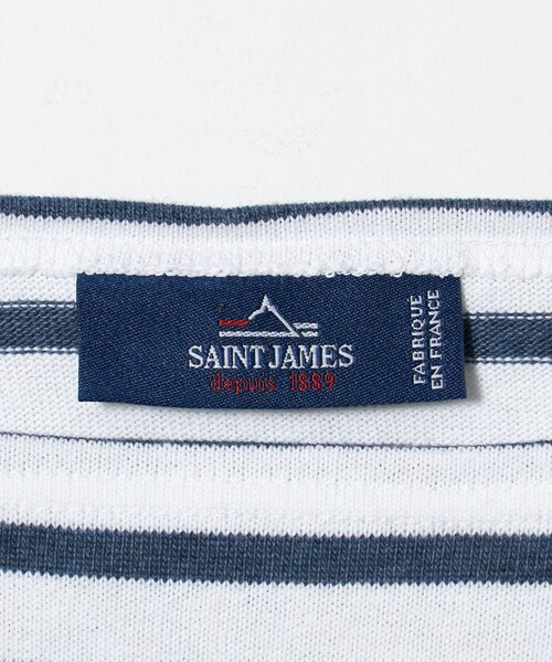 SAINT JAMES(セントジェームス)の「<SAINT JAMES> OUESSANT LOOSE II/ボーダー ウェッソン ルーズ II(Tシャツ/カットソー・メンズ・ネイビー/ライトグレー・4/5/6)」の10枚目の写真