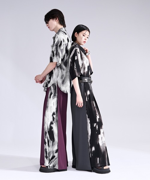 Ellno Loset(エルノロゼット)の「ニュアンスガラキリカエパンツ/SETUP対応(その他パンツ・メンズ・パープル/ブラック/グレー・X-SMALL/SMALL/MEDIUM/LARGE)」の7枚目の写真