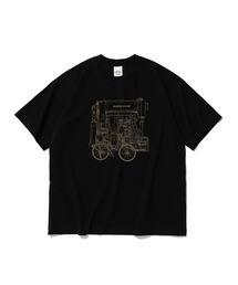 クラシックブックストア 半袖Tシャツ (ブラック)