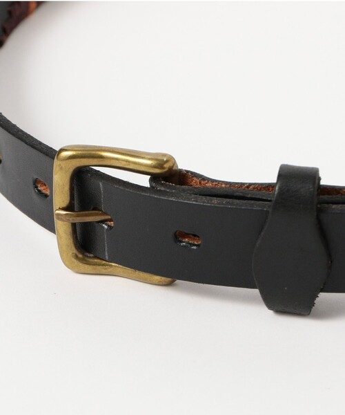 BEAMS F（ビームスエフ）の「【別注】MAISON GAUCHOS / レザー ガウチョベルト（ベルト・メンズ・ブラウン系その他4/ブラック・80ｃｍ/75cm/85cm/90cm）」の3枚目の写真