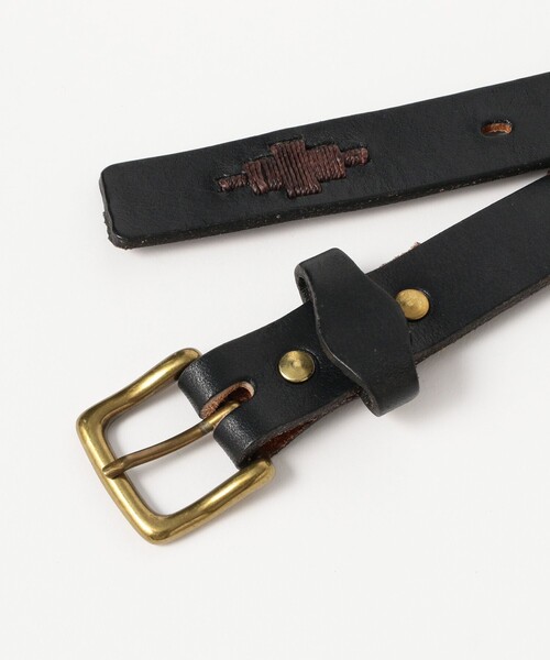 BEAMS F（ビームスエフ）の「【別注】MAISON GAUCHOS / レザー ガウチョベルト（ベルト・メンズ・ブラウン系その他4/ブラック・80ｃｍ/75cm/85cm/90cm）」の4枚目の写真