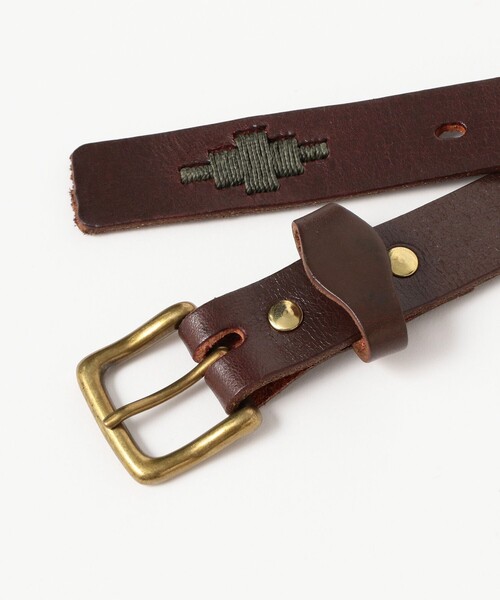 BEAMS F（ビームスエフ）の「【別注】MAISON GAUCHOS / レザー ガウチョベルト（ベルト・メンズ・ブラウン系その他4/ブラック・80ｃｍ/75cm/85cm/90cm）」の6枚目の写真