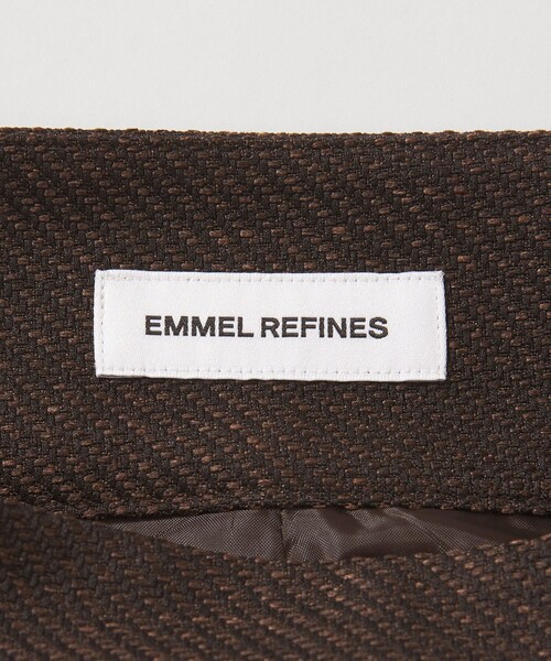 EMMEL REFINES(エメルリファインズ)の「<EMMEL REFINES>EM ツイードライク ショート パンツ(その他パンツ・レディース・ダークブラウン/ブラック・S/M)」の4枚目の写真