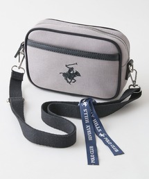 【BEVERLY HILLS POLO CLUB/ビバリーヒルズポロクラブ】【どんなコーディネートにもハマる!】キャンバスショルダー ブランドロゴ刺繍 ワンポイント 内ポケット シンプル カジュアル 上品 デイリーコーデ