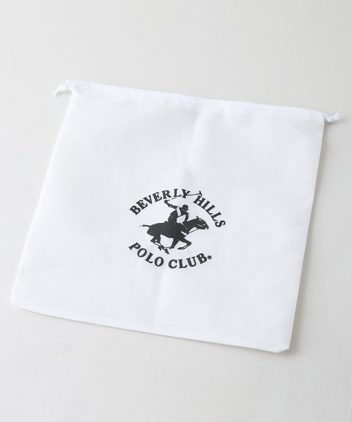 BEVERLY HILLS POLO CLUB(ビバリーヒルズポロクラブ)の「【BEVERLY HILLS POLO CLUB/ビバリーヒルズポロクラブ】【どんなコーディネートにもハマる!】キャンバスショルダー ブランドロゴ刺繍 ワンポイント 内ポケット シンプル カジュアル 上品 デイリーコーデ(ショルダーバッグ・レディース・グレー/ブラック/アイボリー・FREE)」の12枚目の写真