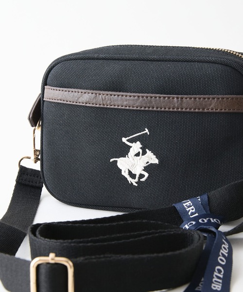 BEVERLY HILLS POLO CLUB(ビバリーヒルズポロクラブ)の「【BEVERLY HILLS POLO CLUB/ビバリーヒルズポロクラブ】【どんなコーディネートにもハマる!】キャンバスショルダー ブランドロゴ刺繍 ワンポイント 内ポケット シンプル カジュアル 上品 デイリーコーデ(ショルダーバッグ・レディース・グレー/ブラック/アイボリー・FREE)」の14枚目の写真