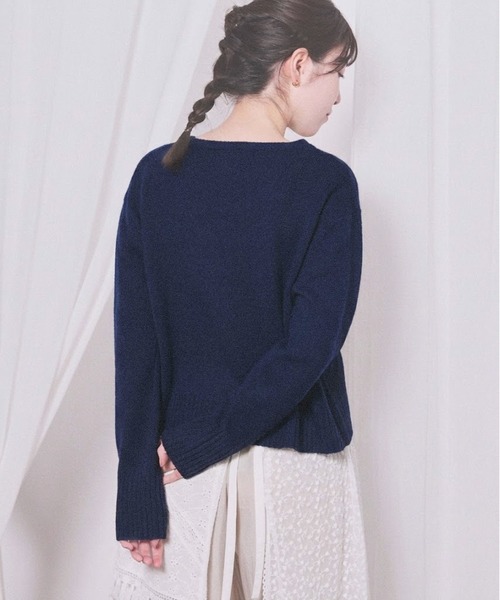 fig London(フィグロンドン)の「AIRLYS pullover(ニット/セーター・レディース・ピンク/サックスブルー/ネイビー/アイボリー・FREE)」の19枚目の写真