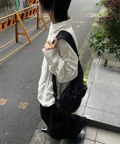goocy（グーシー）の「袖ボリュームシアーシャツ（シャツ/ブラウス・レディース・ブラック/ブルー/アイボリー/ブラウン・FREE）」の11枚目の写真