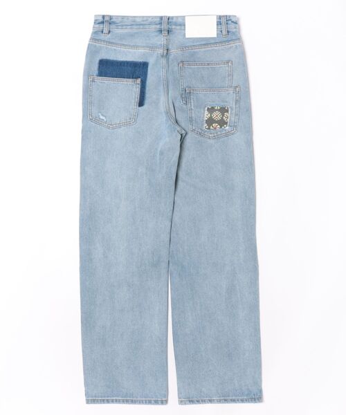Desigual(デシグアル)の「パッチワーク プリント ストレート デニム(デニムパンツ・メンズ・ブルー・S/M/L/XL/XXL/XS)」の2枚目の写真