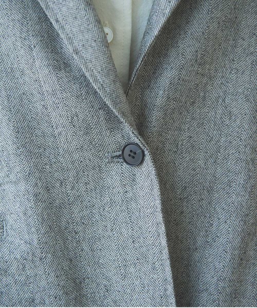 yuni（ユニ　）の「先染washable wool oversized tailored jacket（テーラードジャケット・レディース・グレー・FREE）」の18枚目の写真