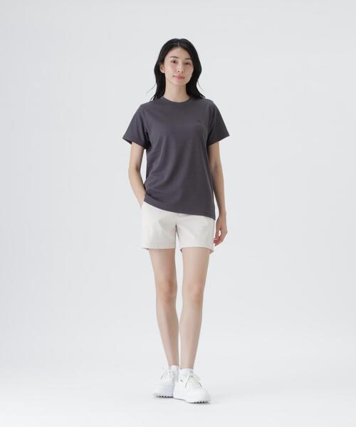 PEARLY GATES(パーリーゲイツ)の「麻調合繊半袖Tシャツ(Tシャツ/カットソー・レディース・グレー/ブルー/ホワイト・LARGE/MEDIUM/SMALL)」の10枚目の写真