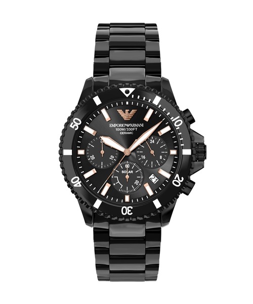 EMPORIO ARMANI(エンポリオアルマーニ)の「エンポリオ・アルマーニ 腕時計 メンズ アナログ セラミック AR70022(アナログ腕時計・メンズ・ブラック・FREE)」の1枚目の写真
