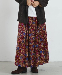 mag.by c/ETHNIC PRINT LONG SKIRT
