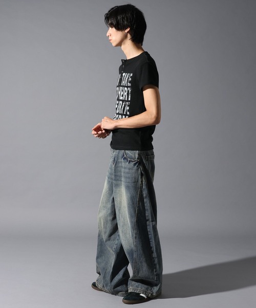 LAND MUSEUM(ランドミュージアム)の「LAND MUSEUM/デニムバレルパンツ(デニムパンツ・メンズ・ブルー・LARGE/MEDIUM)」の15枚目の写真