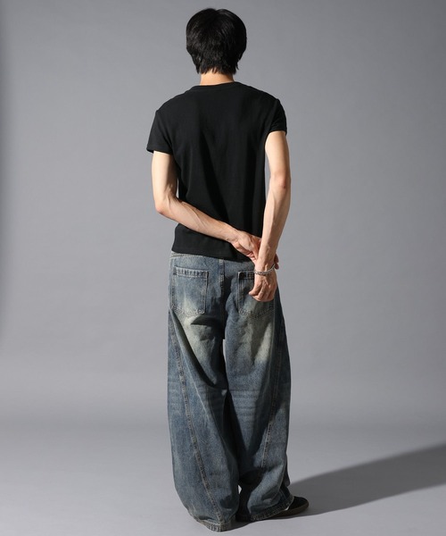 LAND MUSEUM(ランドミュージアム)の「LAND MUSEUM/デニムバレルパンツ(デニムパンツ・メンズ・ブルー・LARGE/MEDIUM)」の16枚目の写真