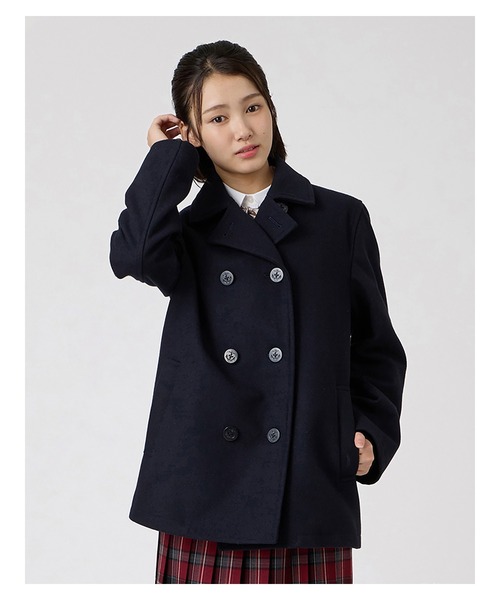 EASTBOY(イーストボーイ)の「P コート 制服 スクールコート 中学生 高校生(ピーコート・キッズ・ネイビー・11号/9号/13号/7号)」の1枚目の写真