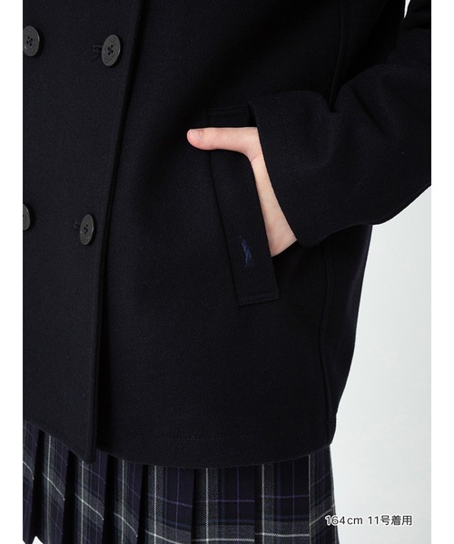 EASTBOY(イーストボーイ)の「P コート 制服 スクールコート 中学生 高校生(ピーコート・キッズ・ネイビー・11号/9号/13号/7号)」の9枚目の写真