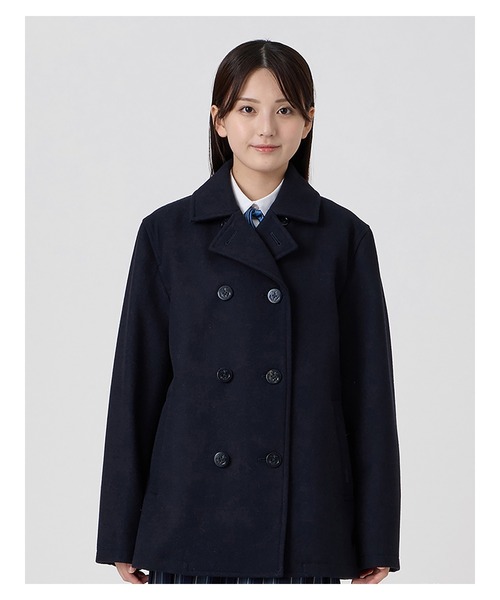 EASTBOY(イーストボーイ)の「P コート 制服 スクールコート 中学生 高校生(ピーコート・キッズ・ネイビー・11号/9号/13号/7号)」の2枚目の写真