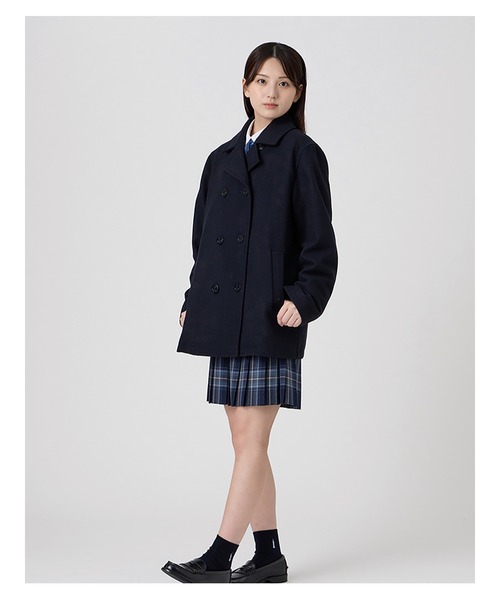EASTBOY(イーストボーイ)の「P コート 制服 スクールコート 中学生 高校生(ピーコート・キッズ・ネイビー・11号/9号/13号/7号)」の6枚目の写真