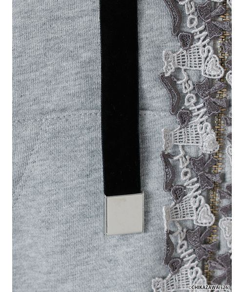 SNIDEL(スナイデル)の「【SNIDEL×近沢レース店】コラボスウェットパーカー(パーカー・レディース・ネイビー/グレー/ピンク・F)」の13枚目の写真