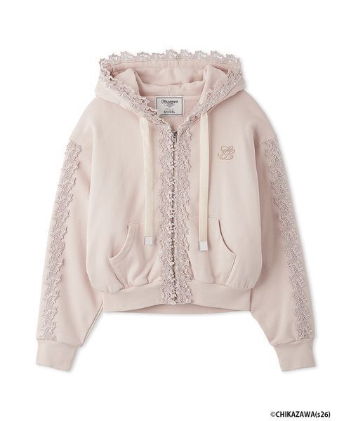 SNIDEL(スナイデル)の「【SNIDEL×近沢レース店】コラボスウェットパーカー(パーカー・レディース・ネイビー/グレー/ピンク・F)」の19枚目の写真