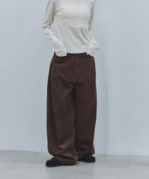 【4size展開】バレルレッグコーデュロイパンツ