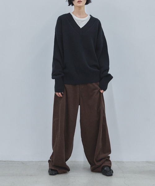 feepur（フェピュール）の「【4size展開】バレルレッグコーデュロイパンツ（その他パンツ・レディース・ブラウン/アイボリー・SMALL/MEDIUM/LARGE/TALL）」の10枚目の写真