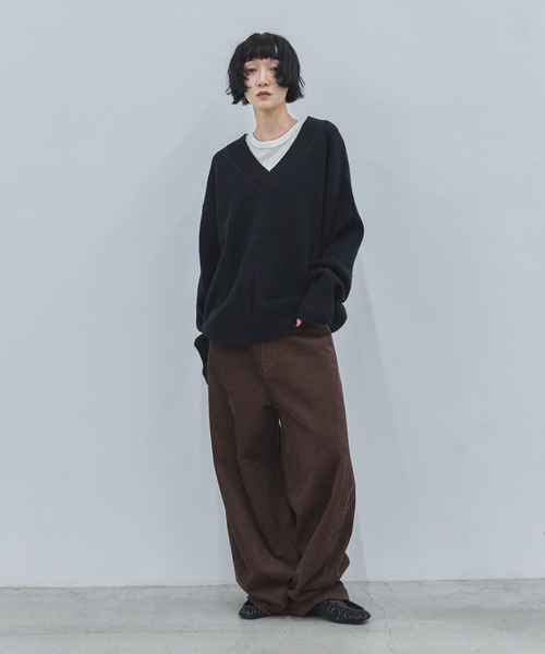 feepur（フェピュール）の「【4size展開】バレルレッグコーデュロイパンツ（その他パンツ・レディース・ブラウン/アイボリー・SMALL/MEDIUM/LARGE/TALL）」の11枚目の写真
