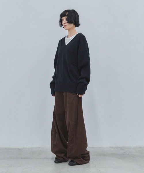 feepur（フェピュール）の「【4size展開】バレルレッグコーデュロイパンツ（その他パンツ・レディース・ブラウン/アイボリー・SMALL/MEDIUM/LARGE/TALL）」の12枚目の写真