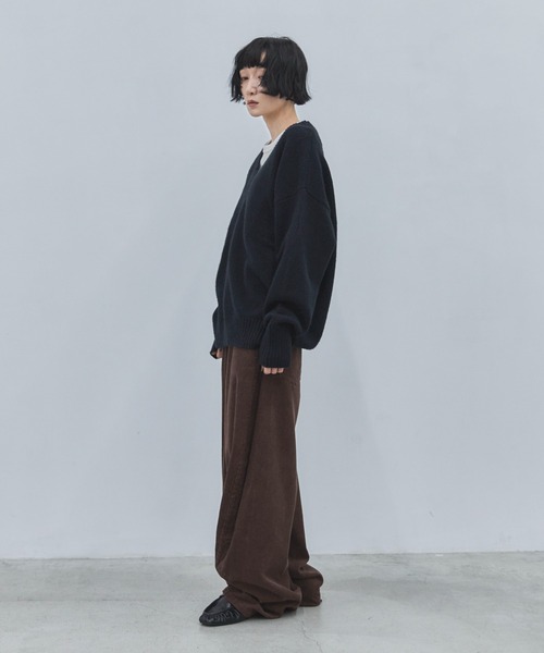 feepur（フェピュール）の「【4size展開】バレルレッグコーデュロイパンツ（その他パンツ・レディース・ブラウン/アイボリー・SMALL/MEDIUM/LARGE/TALL）」の14枚目の写真