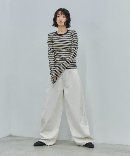 feepur（フェピュール）の「【4size展開】バレルレッグコーデュロイパンツ（その他パンツ・レディース・ブラウン/アイボリー・SMALL/MEDIUM/LARGE/TALL）」の20枚目の写真