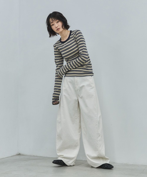 feepur（フェピュール）の「【4size展開】バレルレッグコーデュロイパンツ（その他パンツ・レディース・ブラウン/アイボリー・SMALL/MEDIUM/LARGE/TALL）」の21枚目の写真