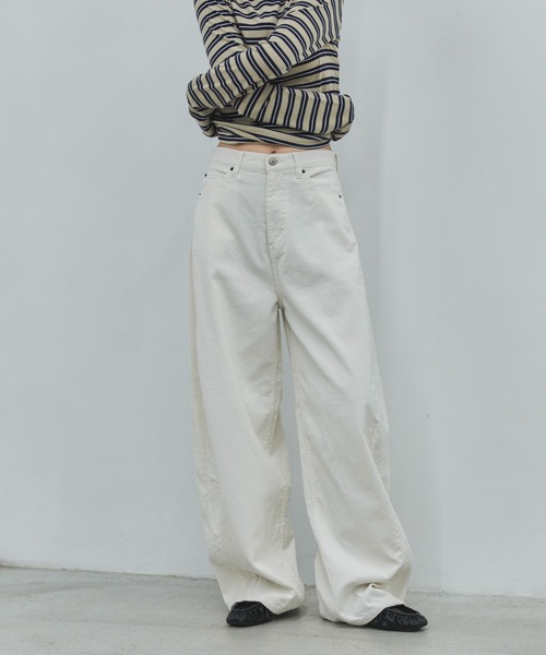 feepur（フェピュール）の「【4size展開】バレルレッグコーデュロイパンツ（その他パンツ・レディース・ブラウン/アイボリー・SMALL/MEDIUM/LARGE/TALL）」の22枚目の写真
