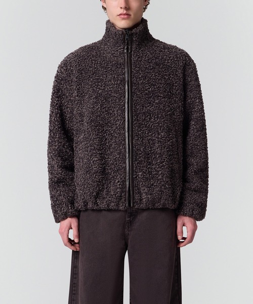 MSGM（エムエスジーエム）の「アストラカン テディブルゾン（ブルゾン・メンズ・グレー・46）」の2枚目の写真